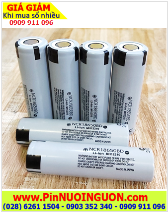 Panasonic NCR18650BD 3200mAh; Pin sạc 3.7v 18650 Panasonic NCR18650BD 3200mAh chính hãng